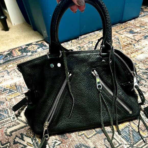 Rebecca Minkoff Moto Satchel Tote - Black - Picture 3 of 6